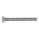 Hexagonal bolt with threading up to head