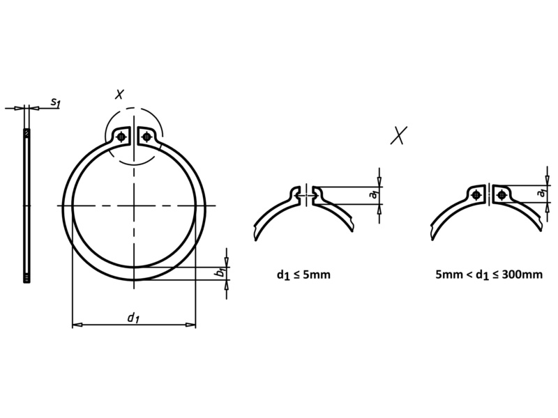 Circlip, shaft 043830 2