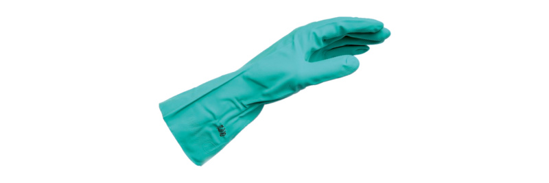 Nitrile chemical protective glove