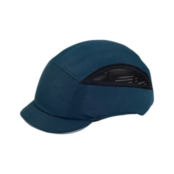 Bump cap with short peak