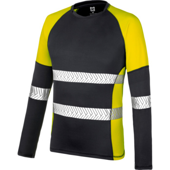 CAMISETA ML DRY TECH FLUOR AM/GRIS XL