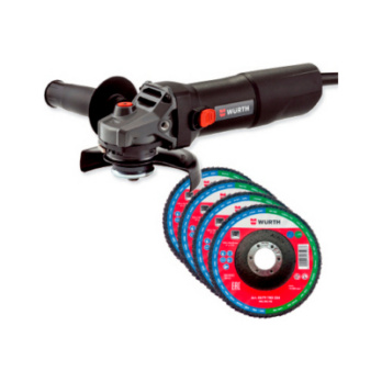 Set radial y disco P60 EWS 7-115 BASIC 101 pcs