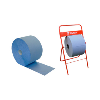 Set papel de limpieza azul con expositor 3 pz.
