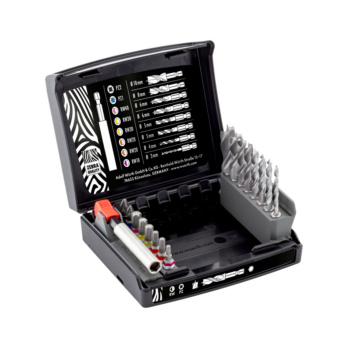 BROCA-TWST-WO-SET-HSS-S1/4IN-17PCS