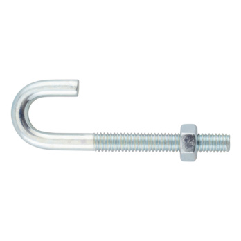 Steel zinc plated with nut