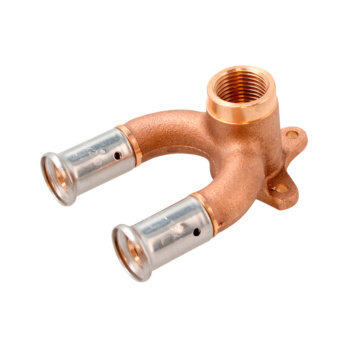 Doble codo placa trasera hembra HENCO en U