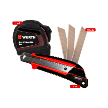 Conjunto cutter + cuchillas 12 pz.