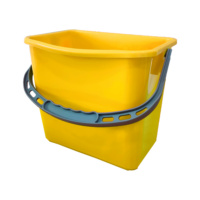 CUBO AMARILLO PARA CARRO LIMPIEZA  6L