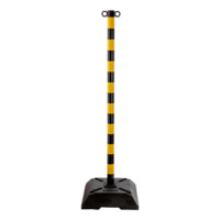 POSTE ALU 1,4M NEGRO AMARILLO