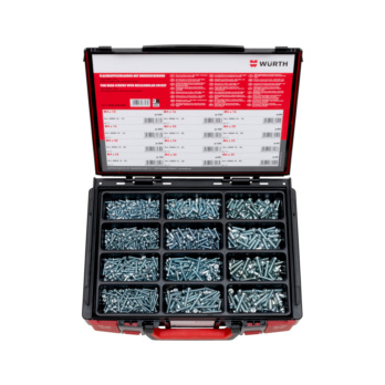 Tornillos, cabeza plana, surtido