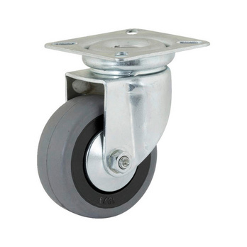 RUEDA PARA MOBILIARIO DE CAUCHO GRIS