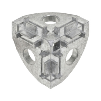 Ángulo de conexión, fundición de cinc