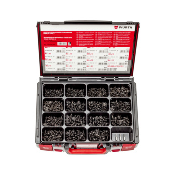 ISO 7380-2 acero 010.9 Zi-Ni negro 1153 pz. Sysko