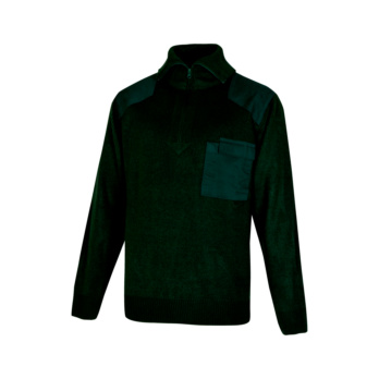 PULLOVER 1/2 CREM VERDE BOT. M