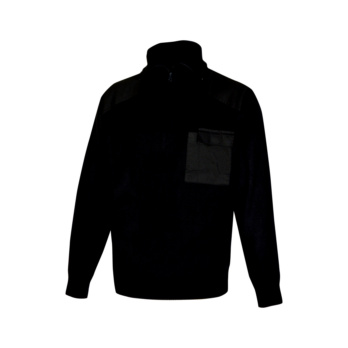 PULLOVER 1/2 CREM. NEGRO S