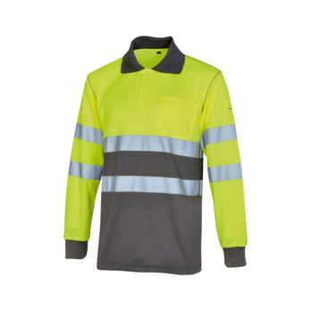 POLO-ML-A.V.AMARILLO/GRIS-XL