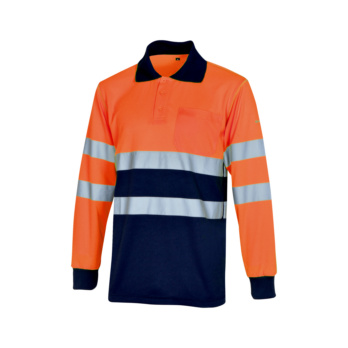 POLO-ML-A.V.NARANJA/MARINO-M