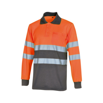 POLO-ML-A.V.NARANJA/GRIS-XL