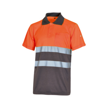 POLO-MC-A/V-NARANJA/GRIS-XL