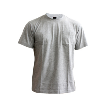 CAMISETA GRIS ALGODON BOLSILLO S