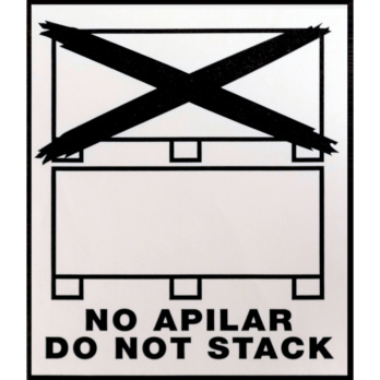 ETIQUETA BLANCA NO APILAR 110X130MM