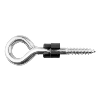 Steel zinc plated wood screw thread safety hook