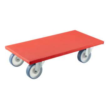 Universal load dolly with soft rollers