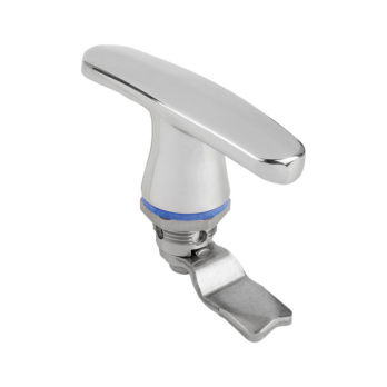 Rotating latch hygienic area