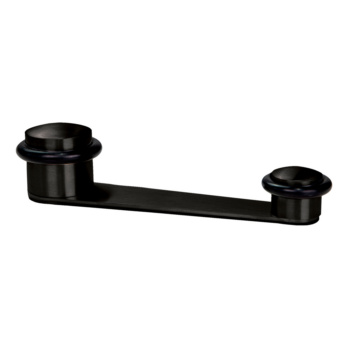 RETEN-TOPE PUERTA MEDIA NEGRO GOMA NEGRA