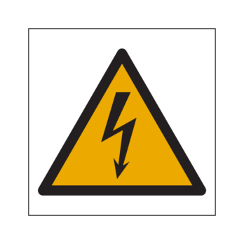 Adhesivo - Tensión eléctrica peligrosa (símbolo)