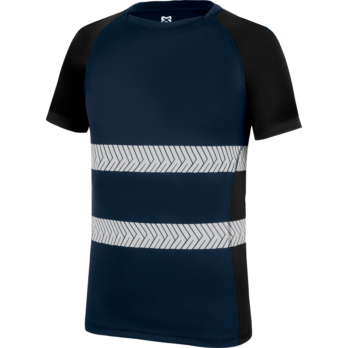 CAMISETA DRY TECH REFLEX MARINO/NEGRO XL