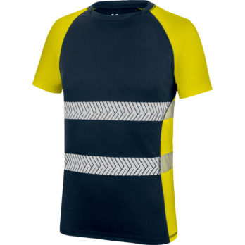 CAMISETA MC DRY TECH FLUO MAR/AMA XL