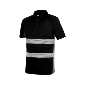 POLO DRY TECH REFLEX NEGRO/GRIS L