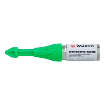 Spray marker for drill hole