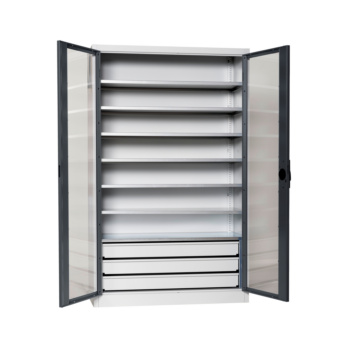 Hinged door cab. door w viewing wind. f. W-SLB 3,4