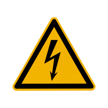 Señal de advertencia tensión eléctrica peligrosa