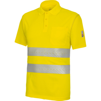 Polo de alta vis. manga corta LUMEN PRO clase 2