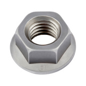 Hexagon nuts, flanged