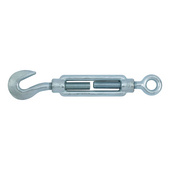 Turnbuckle with hook and eyelet