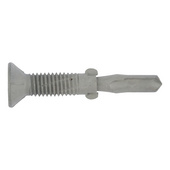 Wing-tip drilling screw, countersunk