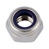 Hex nut, self-lock, low pro., fine th.