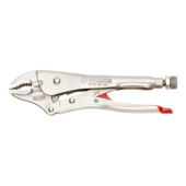 Locking pliers, half-round jaws