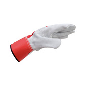 Protective glove, leather