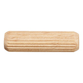 Wood dowel/wood connection plates