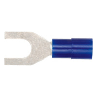 Crimp cable lug, fork shape Polyamide insulated