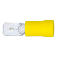 Crimp cable lug, blade connector PVC-insulated