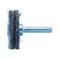 Wheel brush Crimped steel, with shank