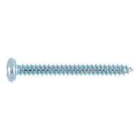 Pan head tapping screw with Z recessed head