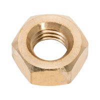 DIN 934 plain brass