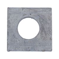 Square wedge-shaped washer DIN 434, steel, hot-dip galvanised, wedged-shaped, for U section